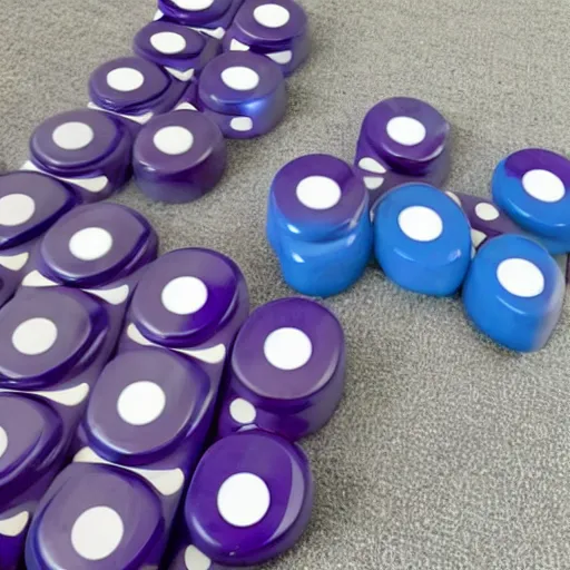 Image similar to photo of thanos playing with dominos