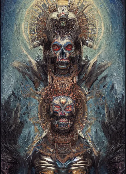 Image similar to digital _ painting _ of _ cizin mayan god of death _ by _ filipe _ pagliuso _ and _ justin _ gerard _ symmetric _ fantasy _ highly _ detailed _ realistic _ intricate _ port
