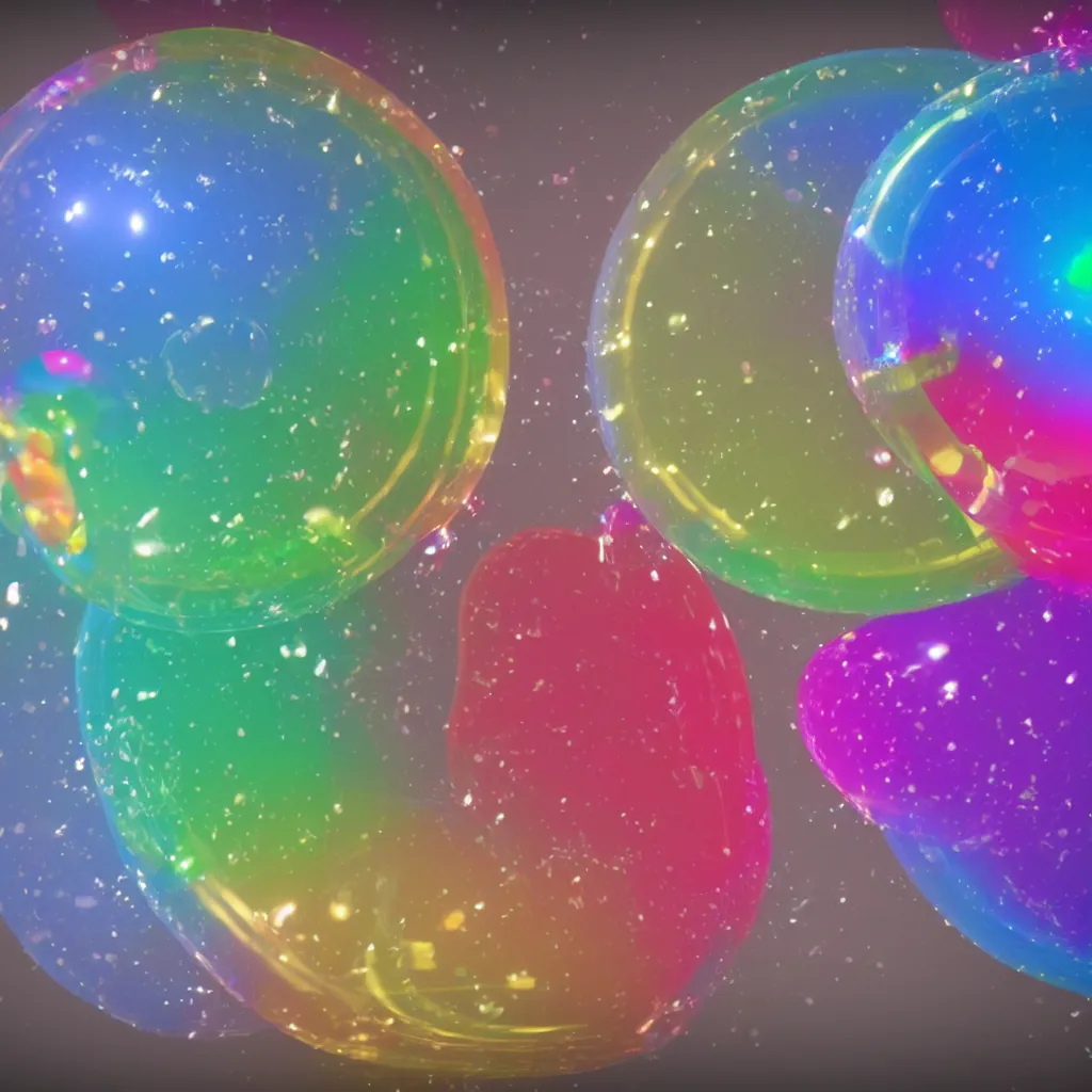 Image similar to rainbow soap bubble, cg, 3 d, rendering, unreal engine