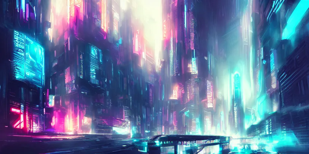 Cyber City, Misty, Neon, world, Cyberpunk, light, AI, HD phone wallpaper