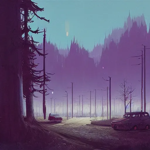 Prompt: concept art by simon stalenhag