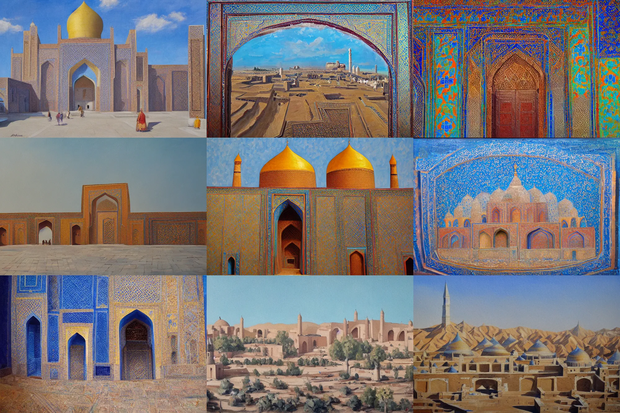 Prompt: painting of samarkand