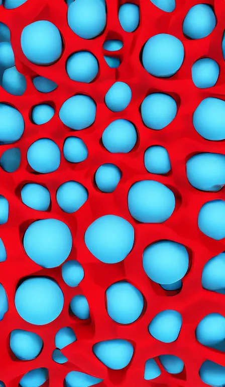 Image similar to surreal, abstract, voronoi cutout lightballs, red, cinema 4 d, desenho, abstract, c 4 d, ball, 3 d, green, mrt, light, blue, hd wallpaper