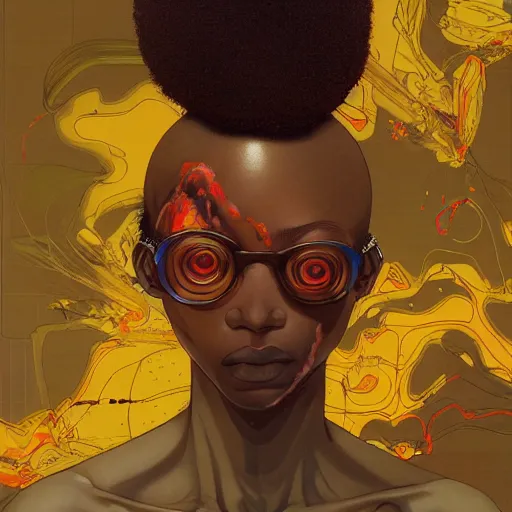 Image similar to citizen portrait soft light painted by james jean and katsuhiro otomo and erik jones, inspired by kenyan akira anime, smooth face feature, intricate oil painting, high detail illustration, sharp high detail, manga and anime 1 9 9 9