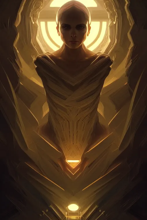 Image similar to professional concept art symmetrical portrait of a ominous! floating!! electrical fractals thing in a dark room by artgerm and greg rutkowski. an intricate, elegant, highly detailed digital painting, concept art, smooth, sharp focus, illustration, in the style of cam sykes.
