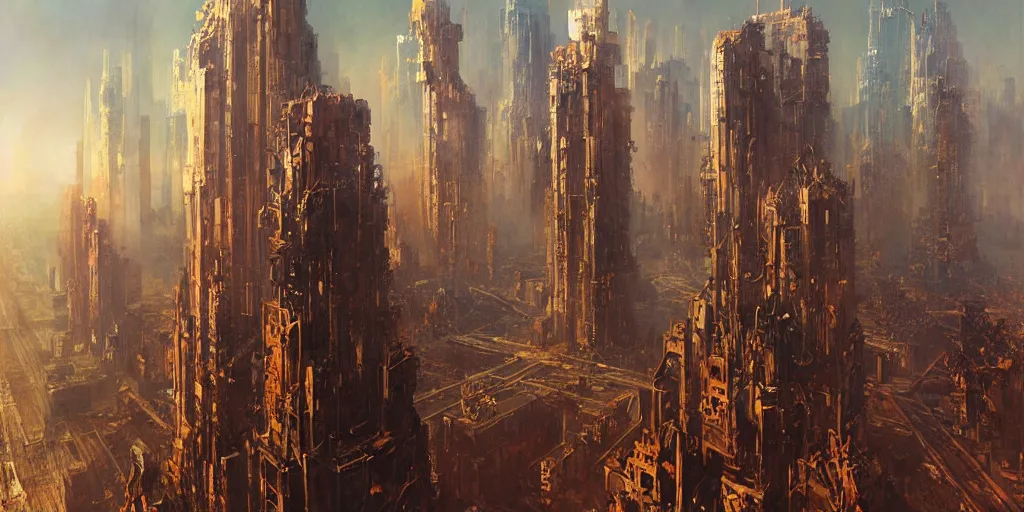 Prompt: supernova, skyscrapers made from metal, ruins, red deset mars, painted by ruan jia, raymond swanland, lawrence alma tadema, zdzislaw beksinski, norman rockwell, jack kirby, tom lovell, alex malveda, greg staples