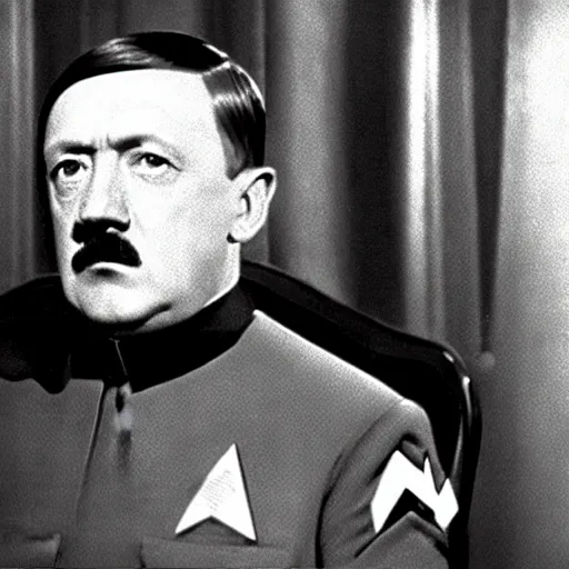 Image similar to A still of Hitler in Star Trek