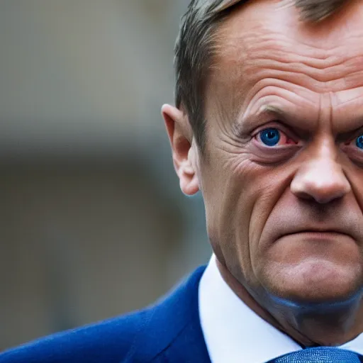 Prompt: donald tusk on dolphin