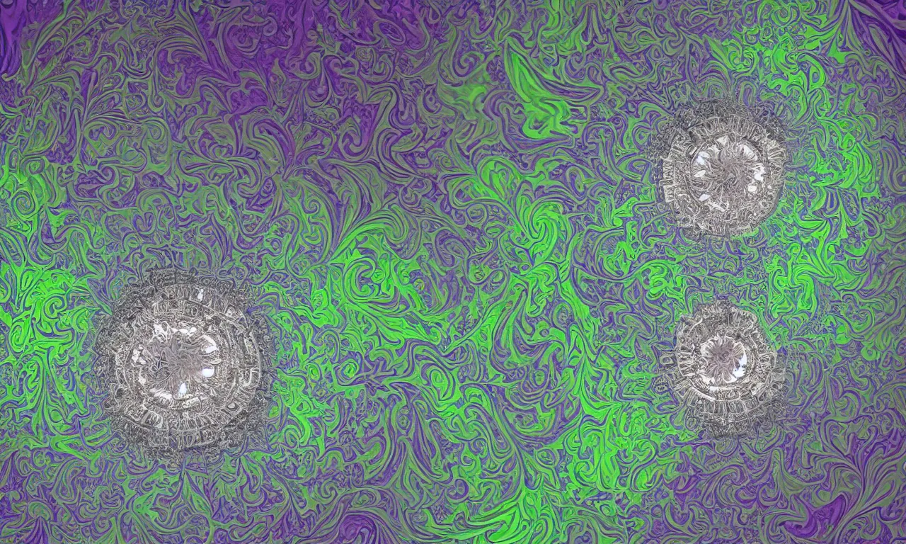 Image similar to mandelbrot 3 d volume fractal mandala ceramic chakra digital color stylized an ancient white bone and emerald gemstone relic, intricate engraving concept substance patern texture natural color scheme, global illumination ray tracing hdr fanart arstation by sung choi and eric pfeiffer and gabriel garza and casper konefal