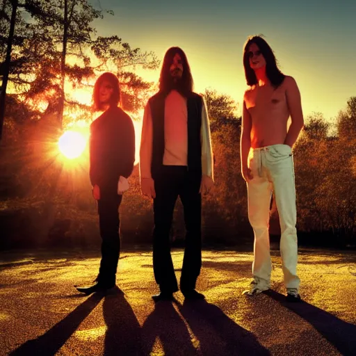 Image similar to nirvana standing in the sunlight, 4 k