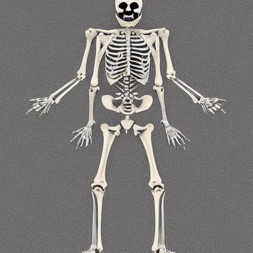Prompt: real Pikachu skeleton photograph, highly detailed, 8K