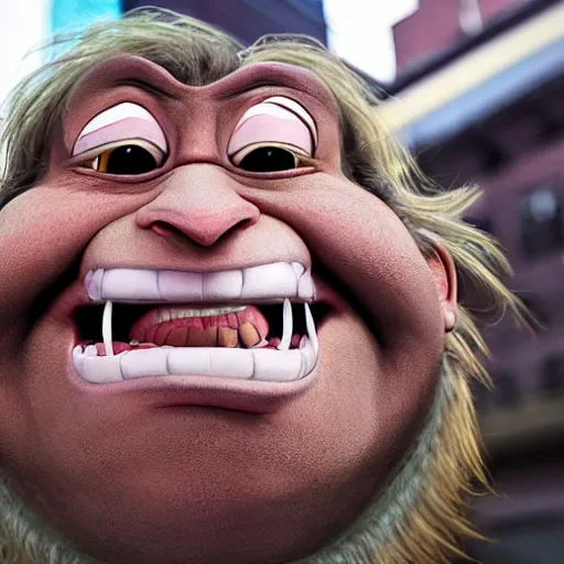 Image similar to trollface meme in detroit, defined, sharp, 8 k, ultra hd