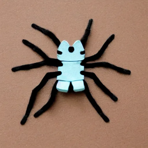 Image similar to a spider made of doll parts