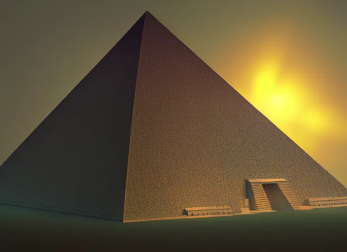 Prompt: the real pyramid architects, retrofuturistic, old, forgotten, technological, ancient, lost, volumetric lighting, 4 k, derek zabrocki