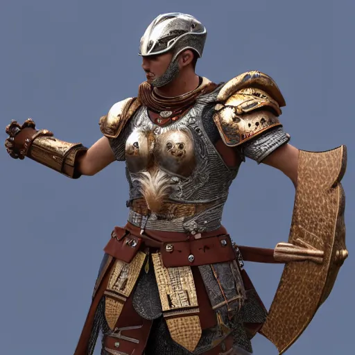 Image similar to warrior with falcon themed armour ,highly detailed, 4k, HDR, smooth, sharp focus, hyper realistic, high resolution