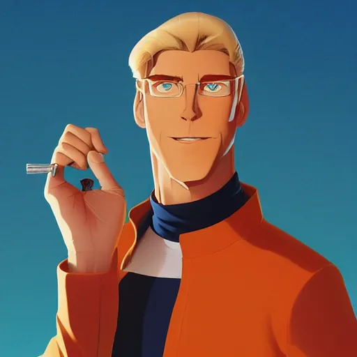 Image similar to face icon stylized minimalist the new adventures of johnny quest, loftis, cory behance hd by jesper ejsing, by rhads, makoto shinkai and lois van baarle, ilya kuvshinov, rossdraws global illumination