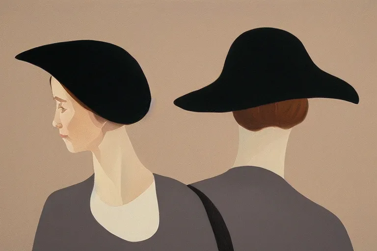 Image similar to young a woman with a raven - shaped hat artwork by tim eitel