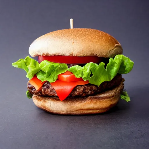 Image similar to logo of a vegan burger