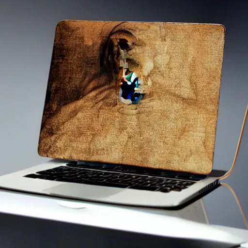 Prompt: early macbook designs by leonardo da vinci