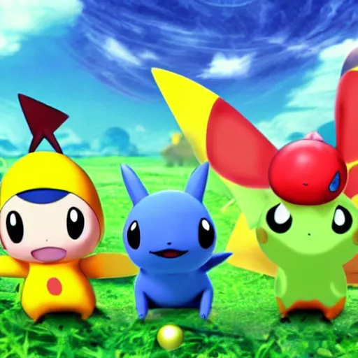 Image similar to Pikmin in the style of Pokémon anime