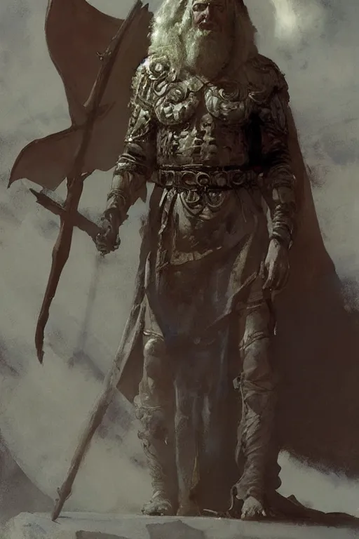 Image similar to a full body portrait of the ancient historical biblical evil pagan king ahab of Israel by craig mullins and marc simonetti, Ross Tran and WLOP, by Andrew Wyeth and Gerald Brom, In the style of John singer Sargent and James gurney, ARTSTATION, cgsociety, polycount, character design, CINEMATIC, AWE INSPIRING, BEAUTIFUL, ART GERM