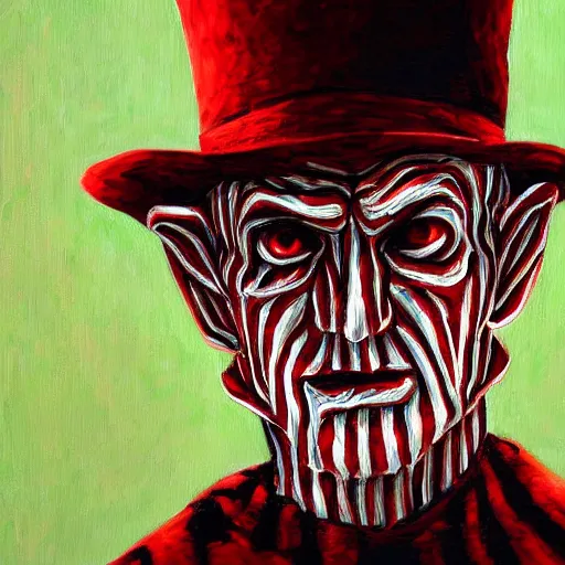 Prompt: Freddy Krueger as a painting 4K detail