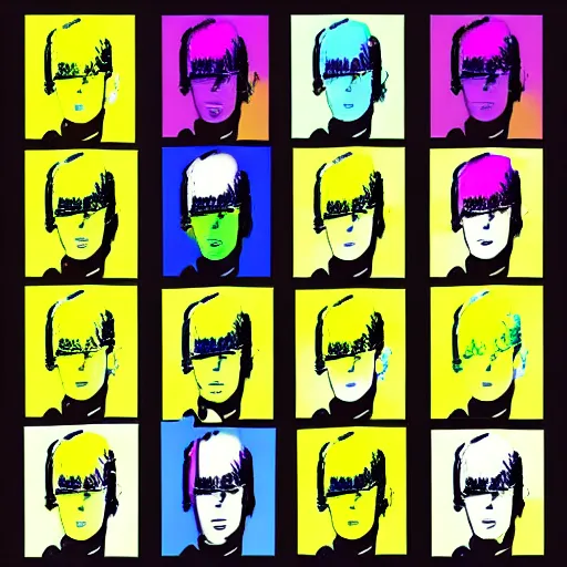 Image similar to dubstep by andy warhol, digital art, trending on artstation