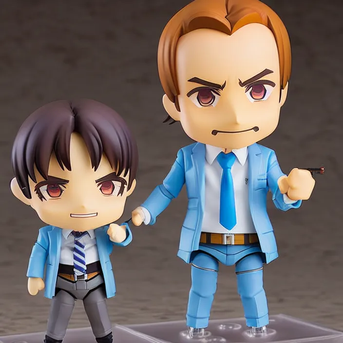 Image similar to Saul Goodman, An anime Nendoroid of Saul Goodman, figurine, detailed product photo