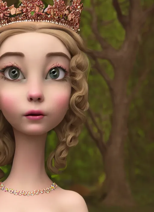 Prompt: closeup face profile portrait of a fairytale princess wearing a crown eating cakes, bikini, depth of field, zeiss lens, fashion photoshoot, by nicoletta ceccoli, mark ryden, lostfish, dan decarlo, bob clampett, max fleischer, breathtaking, 8 k resolution, extremely detailed, beautiful, establishing shot, artistic, hyperrealistic, octane render