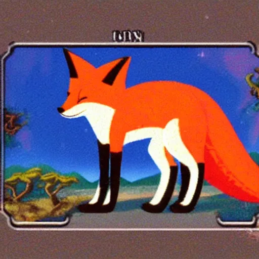 Image similar to a fox in an amiga game