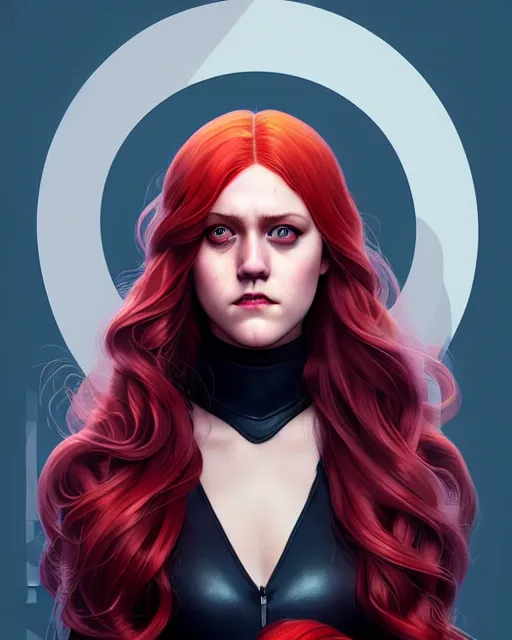 Prompt: Maika Monroe Batgirl, redhead, full body, no mask, symmetrical face symmetrical eyes, illustration, artstation, cinematic lighting, hyperdetailed, cgsociety, 8k, high resolution, Charlie Bowater, Tom Bagshaw, Norman Rockwell, insanely detailed and intricate