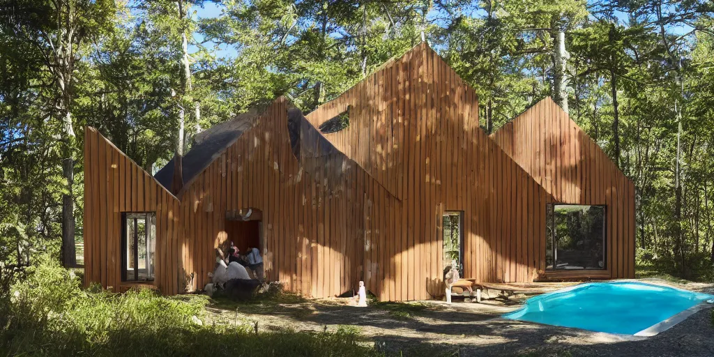 Image similar to residence in the shape of a sleeping bear
