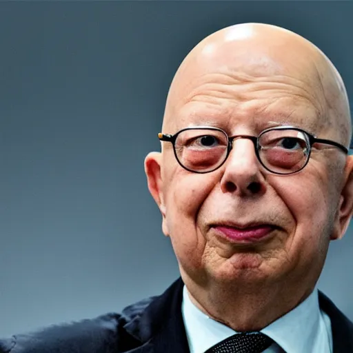 Image similar to the grim reaper has klaus schwab face