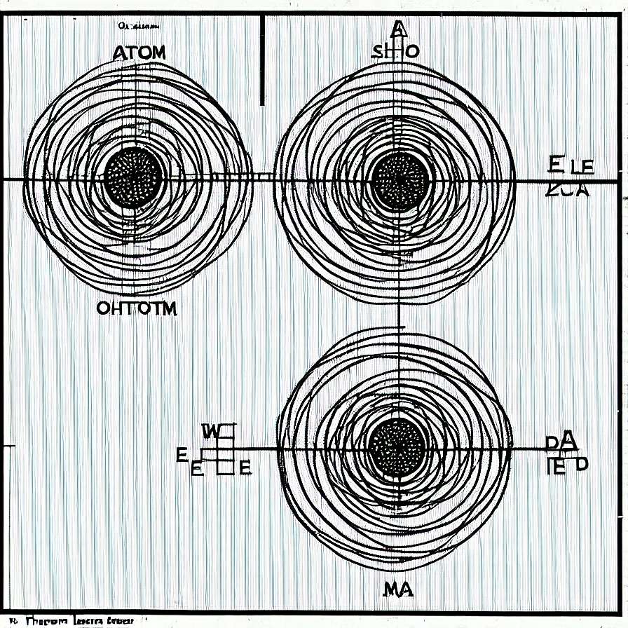 Image similar to “schema of the inner workings of an atom and electron”