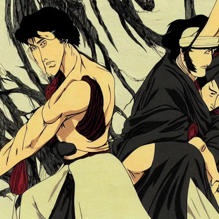 Prompt: ninja scroll scenes