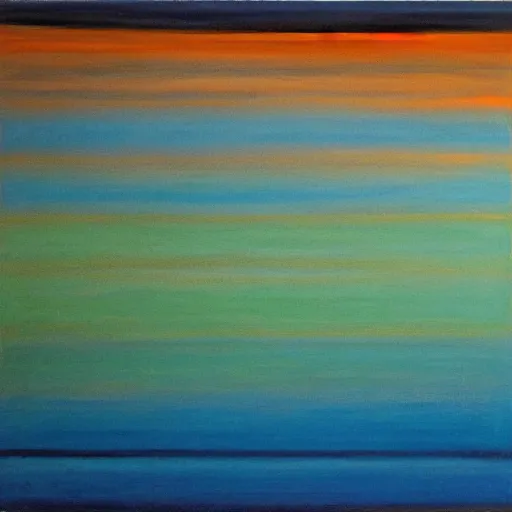 Image similar to In this performance art, the artist has used a simple palette of colors to create a feeling of calm and serenity. The soft hues of blue and green are reminiscent of a cloudy sky, while the orange and yellow suggest the warm glow of the sun. The vertical stripes of color are divided by thin lines of black, which give the impression of deep space. The overall effect is one of peacefulness and balance. by Pierre Bonnard ornamented