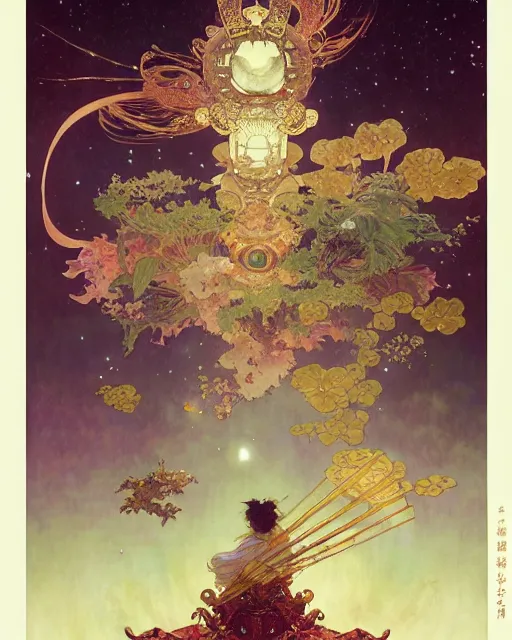 Prompt: 君 か 星 になるまて fantasy, regal, by yoshitaka amano, kim keever, victo ngai, stanley artgerm lau, greg rutkowski, thomas kindkade, alphonse mucha, loish, norman rockwell