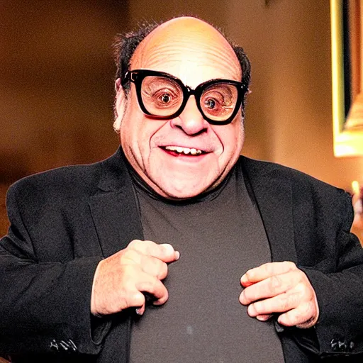 Prompt: pov encounter with danny devito in the backrooms, realistic, liminal space, unnerving