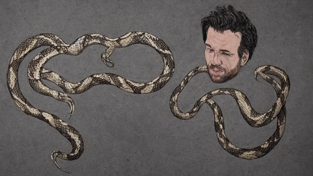 Image similar to fingerpainting well - read snake from hbo's the leftovers