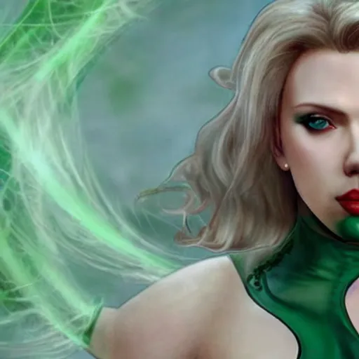 Prompt: Scarlett Johansson as Ivy from Soul Calibur