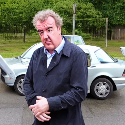 Image similar to Jeremy Clarkson pressing car honk.