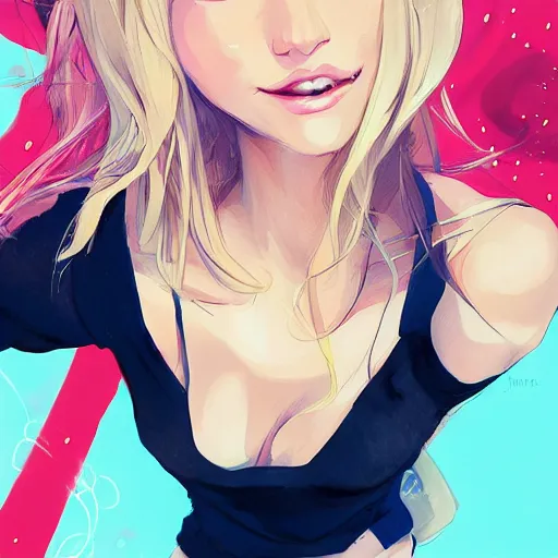 Image similar to fisheyes super super super cute cameron diaz, shin min jeong, RossDraws, trending on artstation