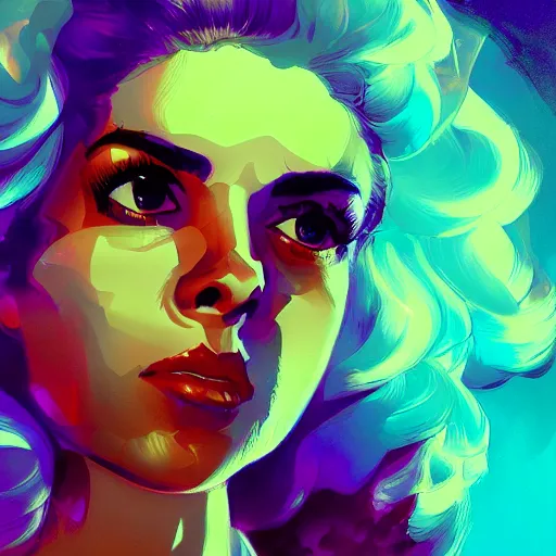 Image similar to portrait of a beautiful marina diamandis electra heart, volume lighting, concept art, by greg rutkowski!!, colorful, xray melting colors!!