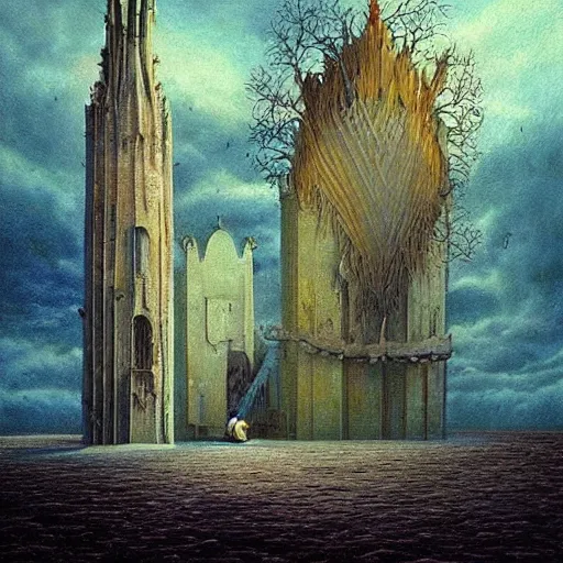 Prompt: beautiful scene from a dream. digital artwork by vincent bons, michael whelan, remedios varo and gerardo dottori. grainy and rough. interesting pastel colour palette. beautiful light. oil and water colour based on high quality render.