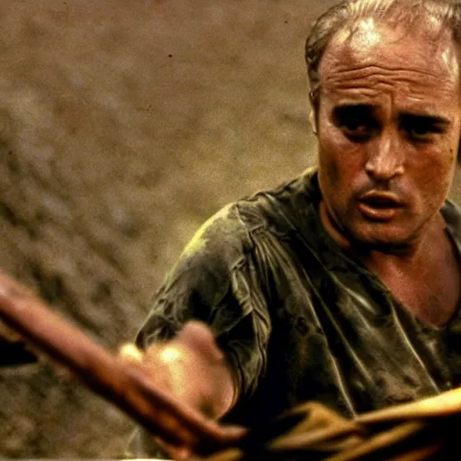 Prompt: marlon brando in apocalypse now