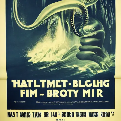 Image similar to A vintage poster of C'thulhu as Big Brother