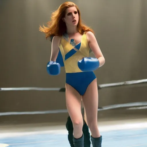 Prompt: still of Anna Kendrick as Yvonne Drago in Rocky IV remake 2029