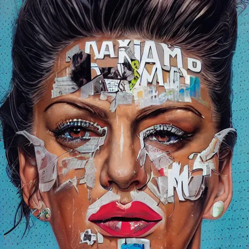 Image similar to portrait of maxima, artwork by sandra chevrier