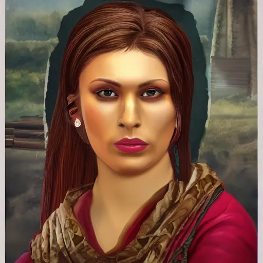 Image similar to disciples 2 game woman portrait