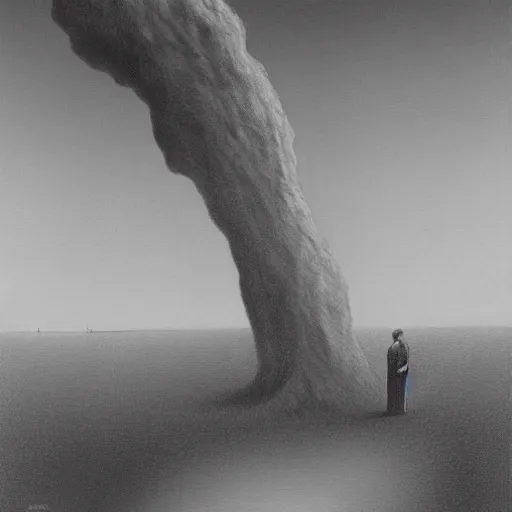 Image similar to Republican House Minority Leader Kevin McCarthy. Zdzisław Beksiński